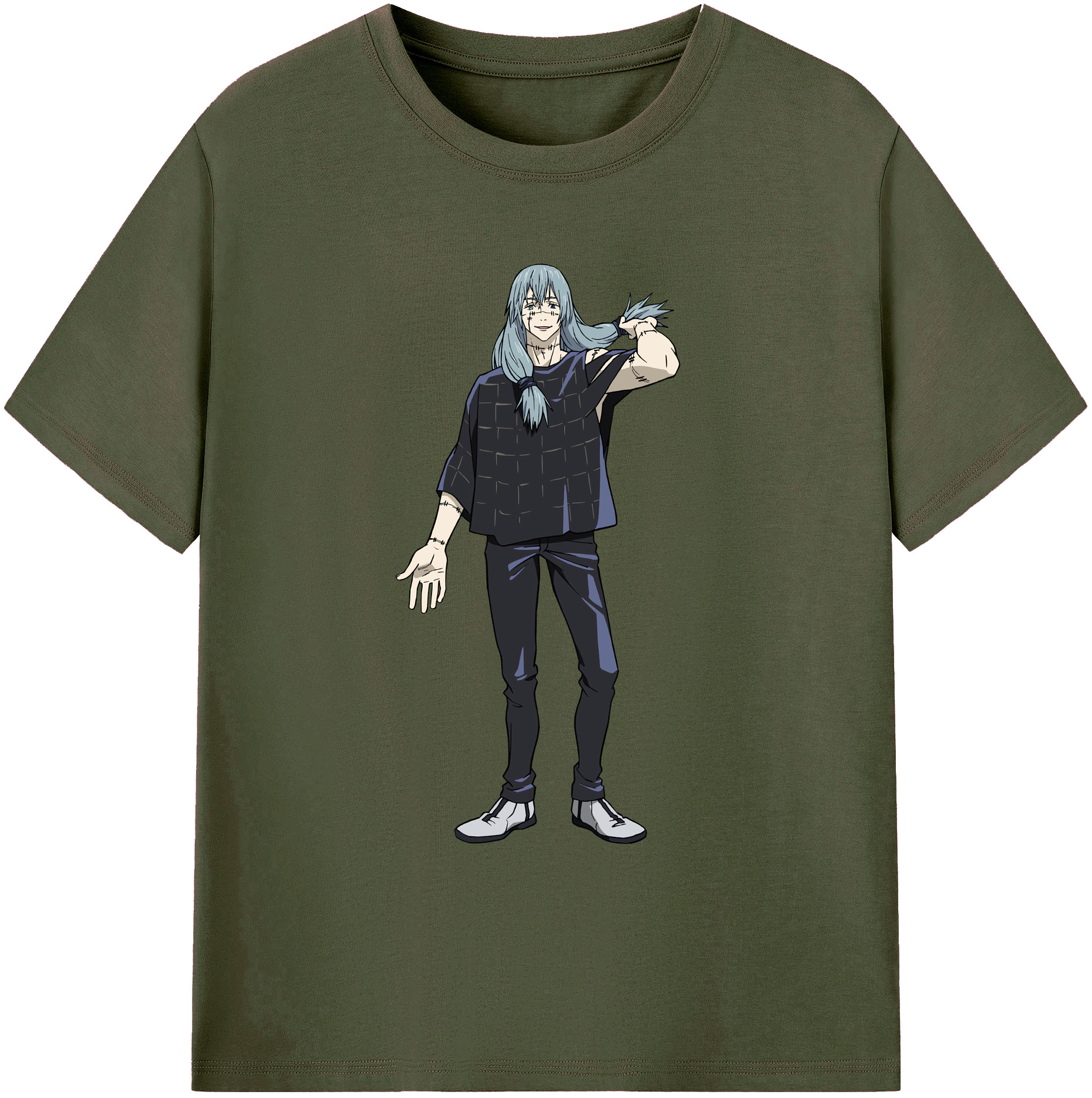 （画像用） 呪術廻戦 Jujutsu Kaisen 綿100％ メンズ半袖Tシャツ｜肌触りやわらか＆通気性